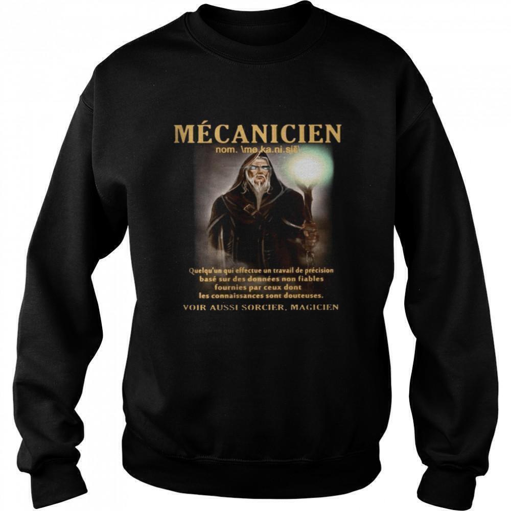 Mecanicien Travail De Precision French Mechanic Quote Sweatshirt